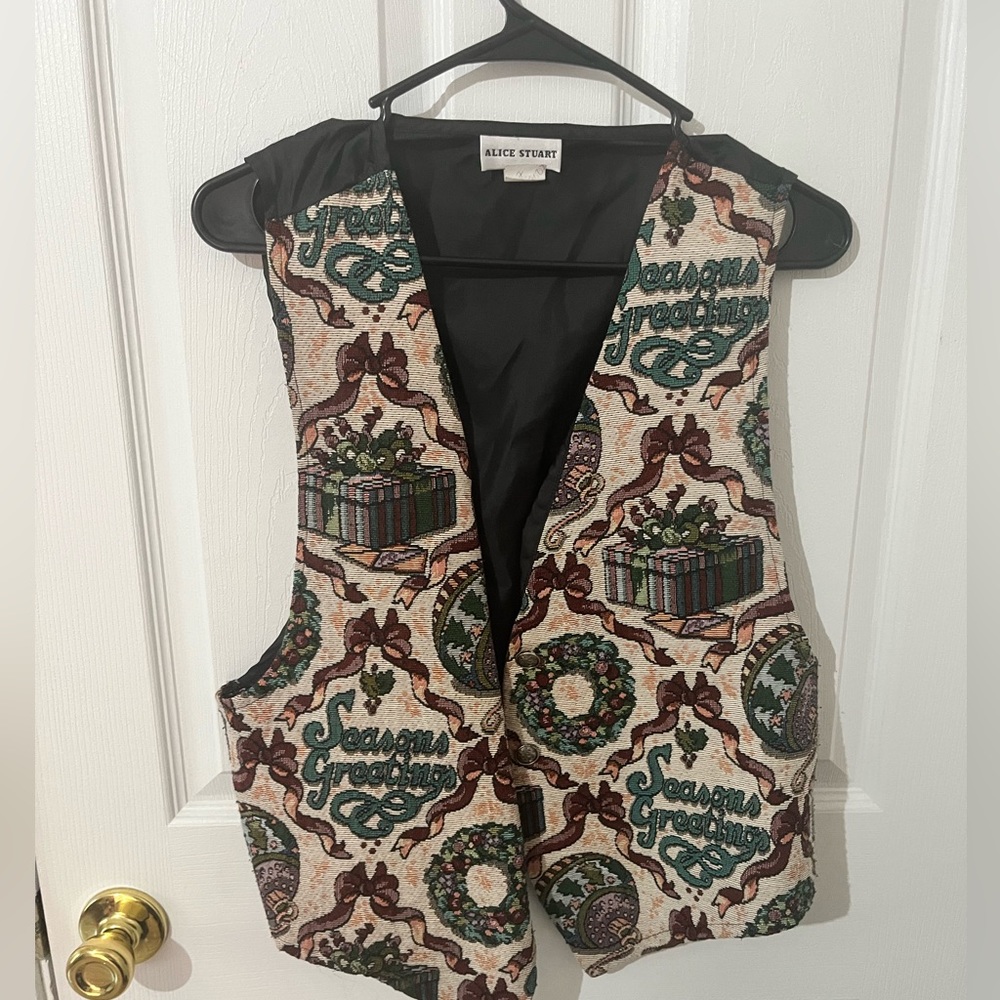 One of a kind Vintage Christmas Vest